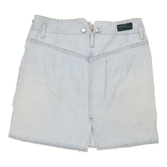 Vintage light wash Unbranded Denim Skirt - womens 30" waist