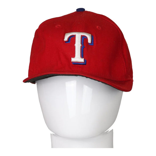 Vintage red Texas Rangers New Era Cap - mens no size