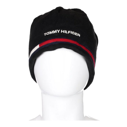 Vintage black Tommy Hilfiger Beanie - mens no size