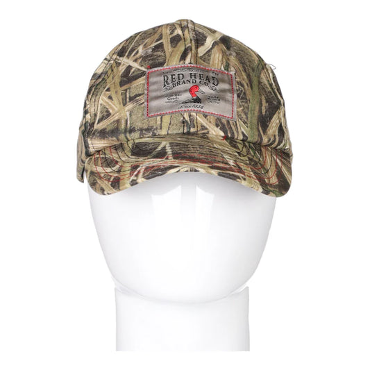 Vintage khaki Red Head Cap - mens no size