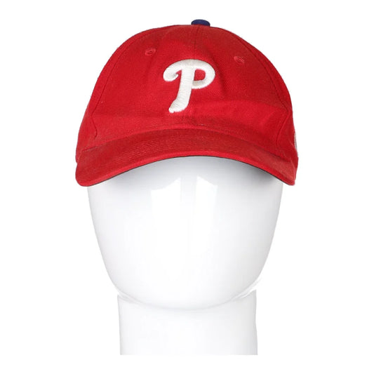Vintage red Philadelphia Phillies New Era Cap - mens no size