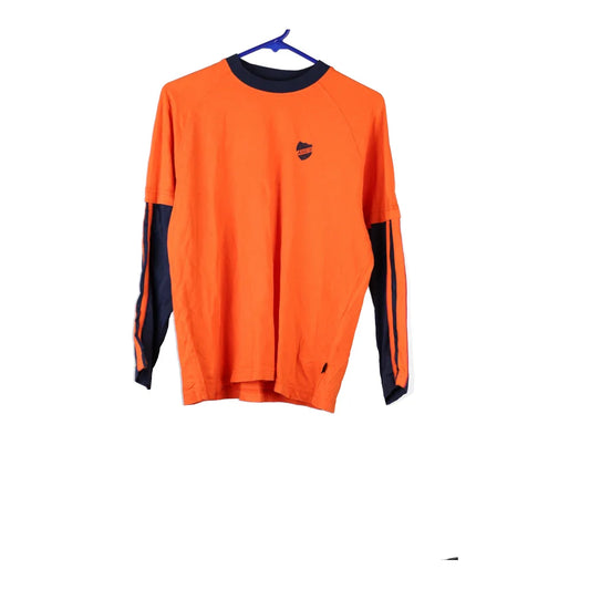 Vintage orange Asics Long Sleeve T-Shirt - mens small