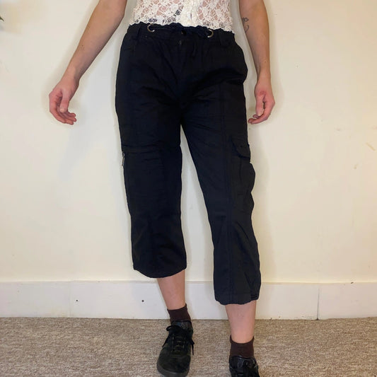 Vintage black Old Story Cargo Shorts - womens 28" waist