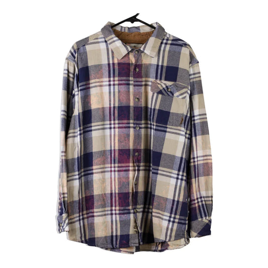 Vintage White Tails Checked Flannel Shirt - XL Multicoloured Cotton