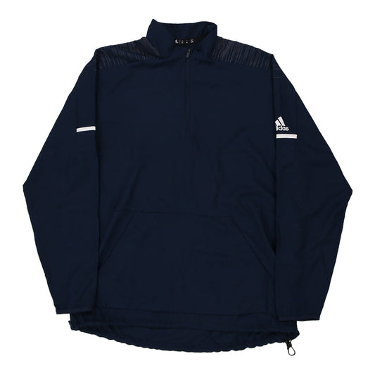 Vintage Adidas Track Jacket - XL Navy Polyester