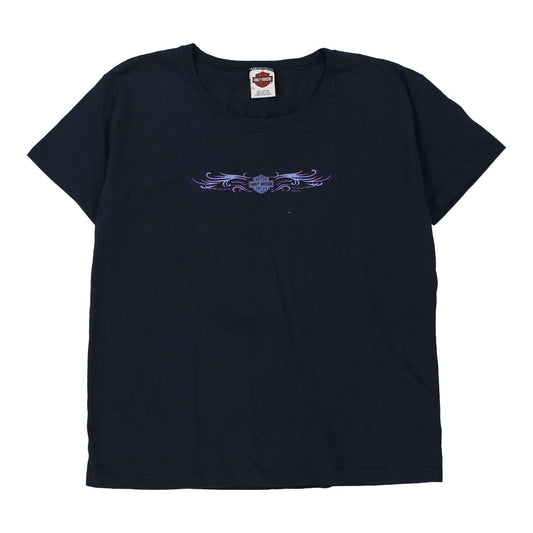 Vintage navy Made in USA Harley Davidson T-Shirt - womens x-large