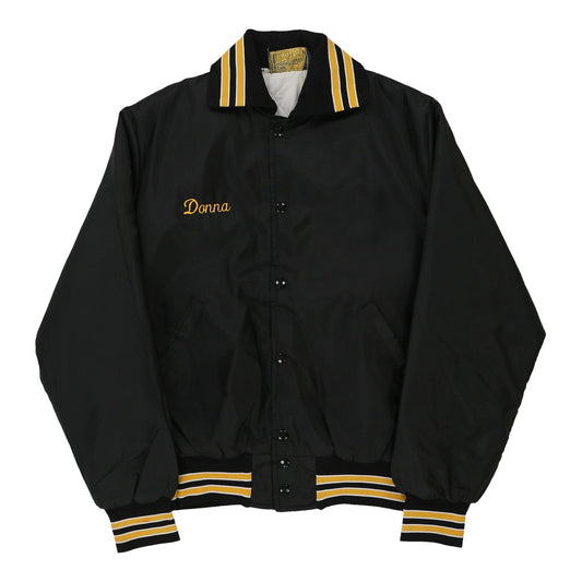Vintage black Donna Gem Sportswear Baseball Jacket - womens medium