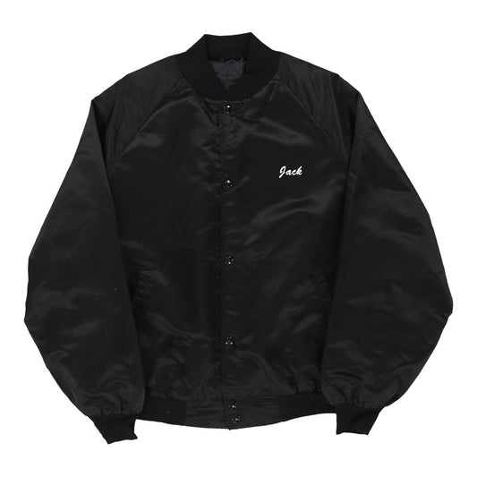 Vintage black Mr. Jacks Unbranded Baseball Jacket - mens large