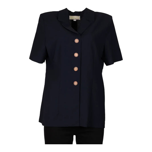 Vintage navy Giorgio Beraldo Blouse - womens x-large