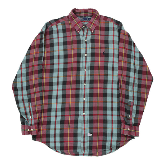 Vintage Ralph Lauren Checked Shirt - Large Red Cotton