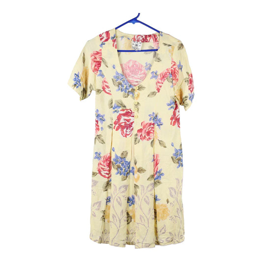 Vintage yellow 1980's Mavie Dress - womens medium