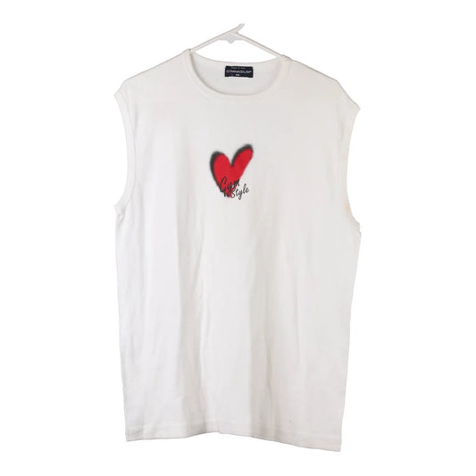 Vintage white Gymnasium Vest - womens xx-large