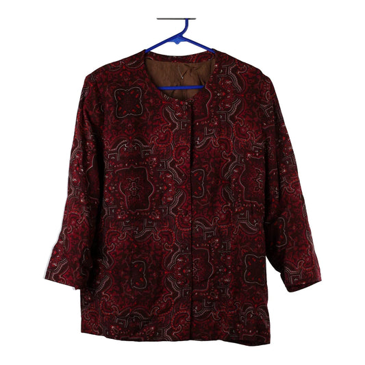 Vintage burgundy Unbranded Blazer - womens large