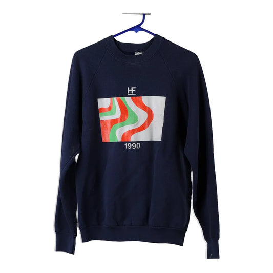 Vintage navy 1990 Made in USA Fruit Of The Loom Sweatshirt - mens large