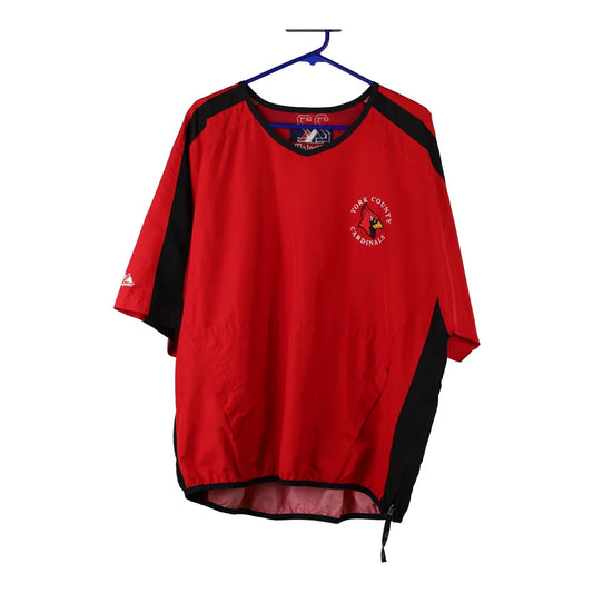 Vintage red York Country Cardinals Majestic Windbreaker - mens large