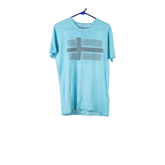 Vintage blue Napapijri T-Shirt - mens medium