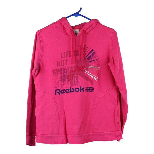 Vintage pink Reebok Hoodie - womens large