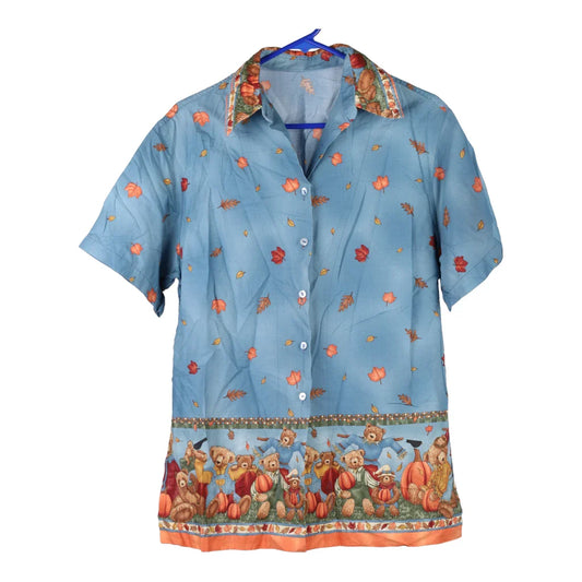 Vintage blue Unbranded Hawaiian Shirt - womens x-large