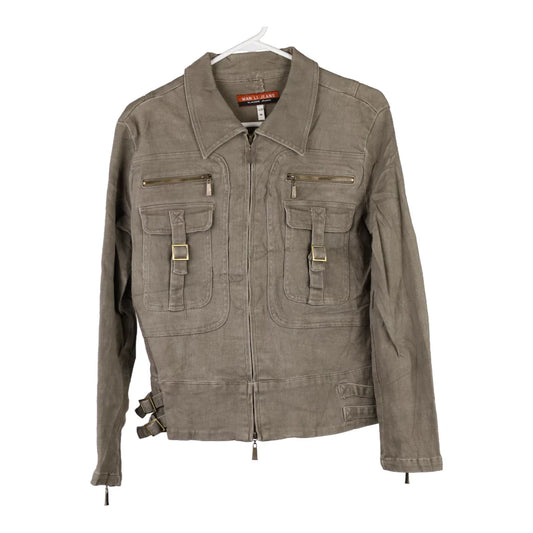 Vintage brown Wan Li Jeans Jacket - womens medium