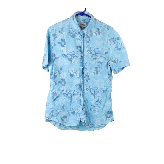 Vintage blue Gas Hawaiian Shirt - mens medium