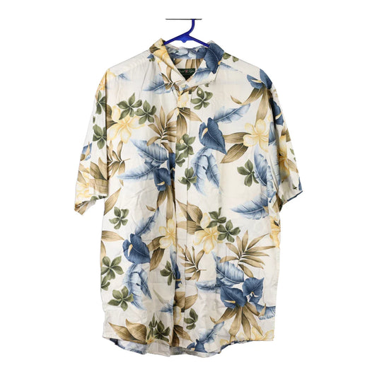 Vintage beige David Taylor Short Sleeve Shirt - mens x-large