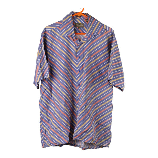 Vintage multicoloured Fernando Pena Short Sleeve Shirt - mens large