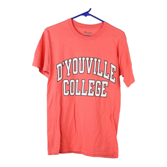 Vintage pink D'Youville College Champion T-Shirt - mens small