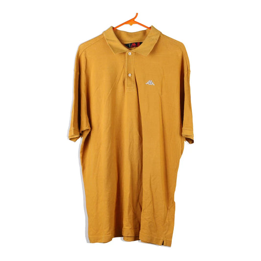 Vintage yellow Kappa Polo Shirt - mens xx-large