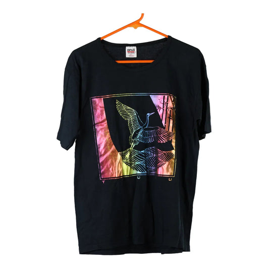 Vintage black Made in USA Anvil T-Shirt - womens large