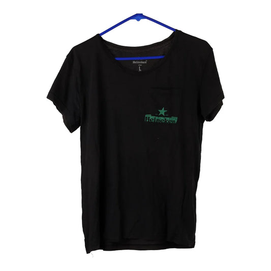 Vintage black Heineken T-Shirt - womens large
