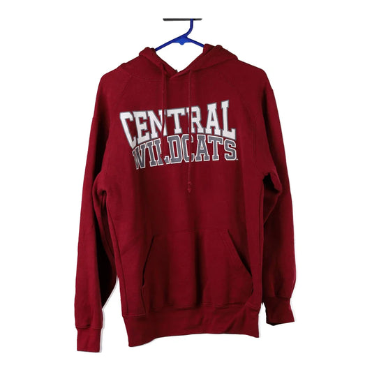 Vintage burgundy Central Wildcats Badger Sport Hoodie - mens small