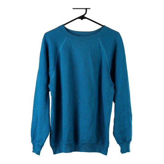 Vintage Hanes Sweatshirt - Large Blue Cotton