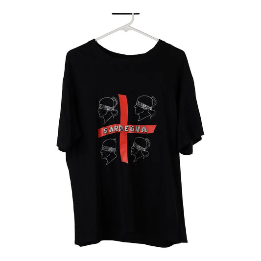 Vintage Sardegna T'S T-Shirt - 2XL Black Cotton