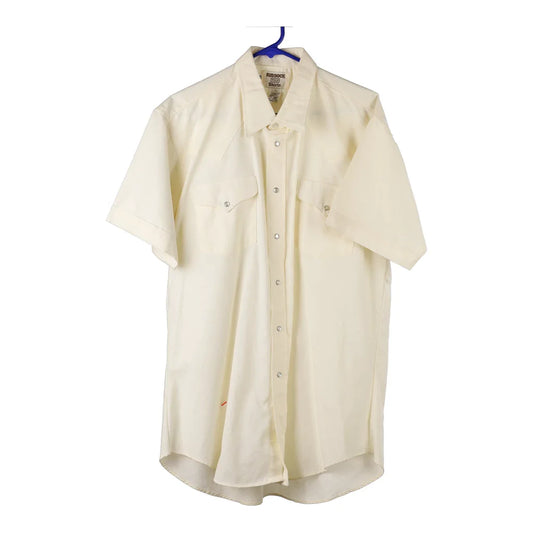 Vintage cream 1970's Made in USA Ruddock Short Sleeve Shirt - mens x-large