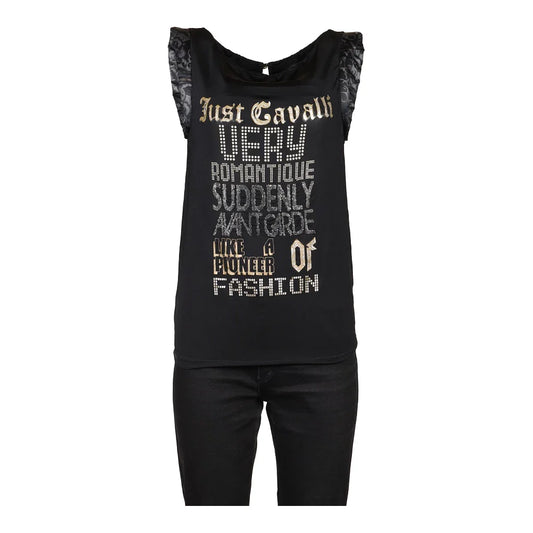 Vintage black Just Cavalli Top - womens small