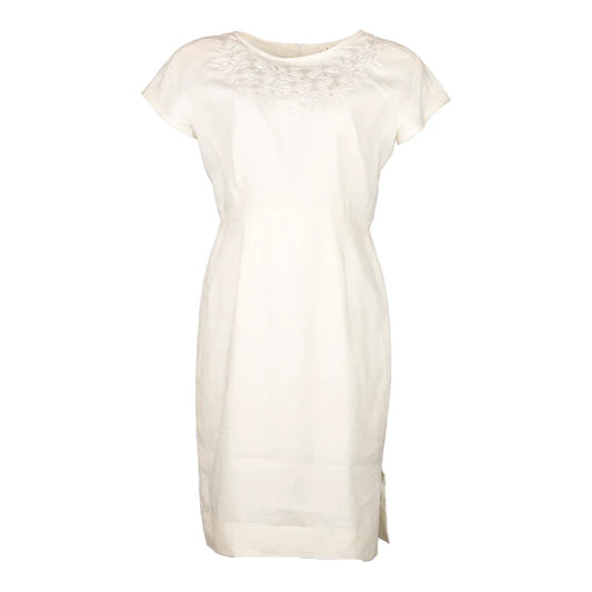 Vintage white Valentino Midi Dress - womens medium