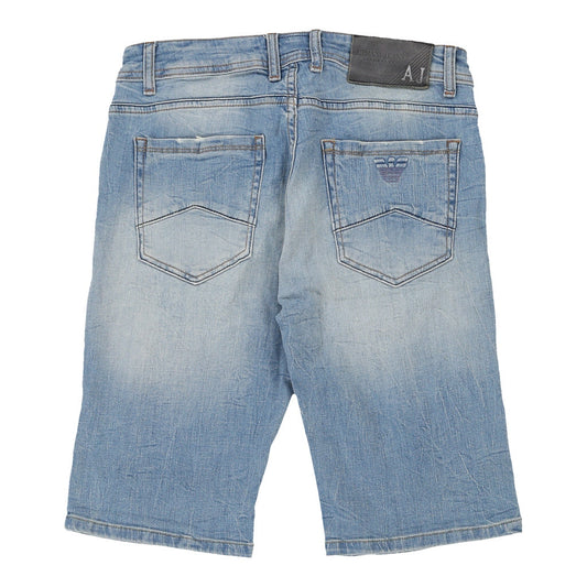 Vintage blue Armani Jeans Denim Shorts - mens 31" waist