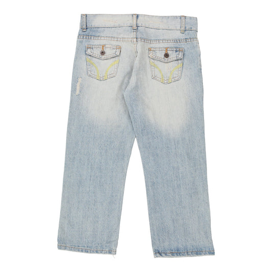 Vintage Capris, Esisto Conbipel Jeans - 32W UK 10 Blue Cotton