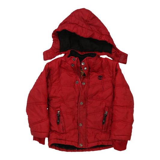 Vintage red Age 4 Timberland Puffer - boys x-small
