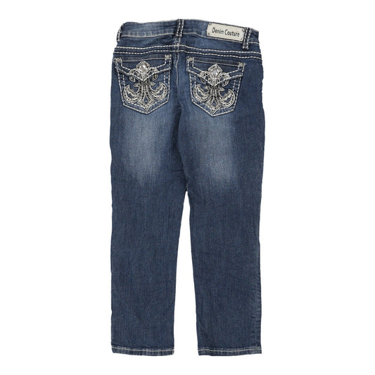 Vintage blue Age 10 Denim Couture Jeans - girls medium