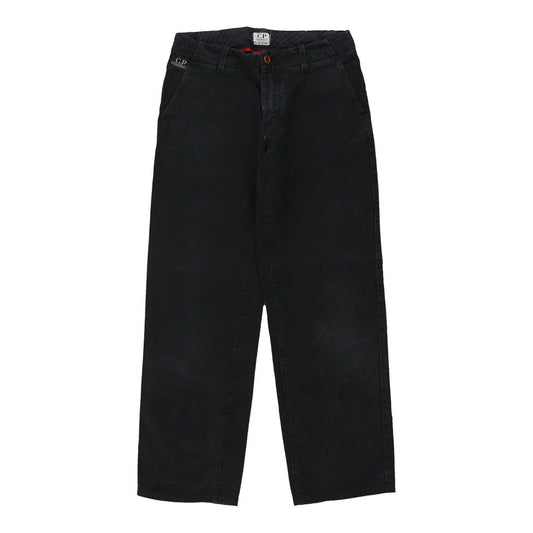 Age 10 C.P. Company Trousers - 25W 24L Black Cotton