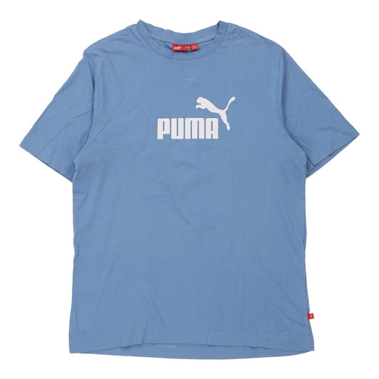 Vintage blue Puma T-Shirt - mens medium