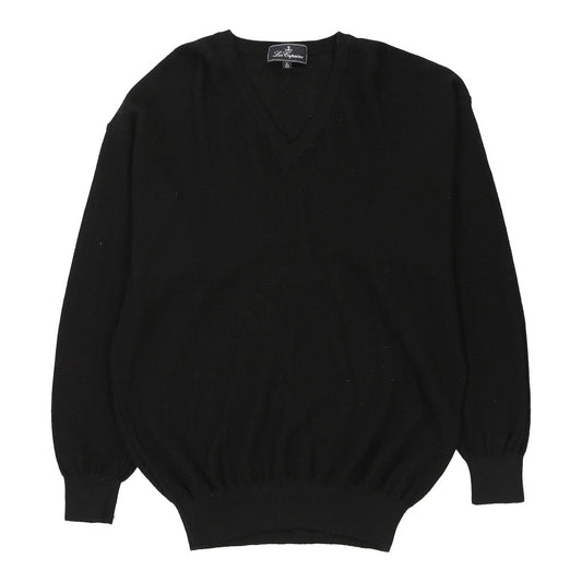 Vintage black Les Copains Jumper - mens x-large