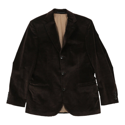 Vintage Hugo Boss Blazer - Medium Brown Cotton Blend