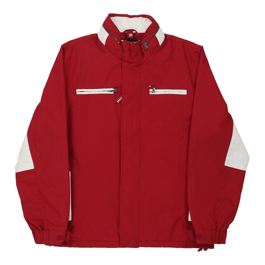 Vintage Tommy Hilfiger Jacket - Large Red Polyester