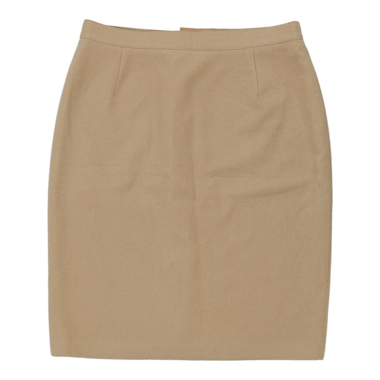 Vintage Made in Italy Iceberg Mini Skirt - 32W UK 12 Beige Wool