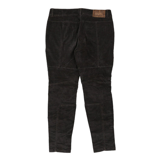 Vintage Ermanno Scervino Skinny Fit Trousers - 34W UK 14 Brown Cotton