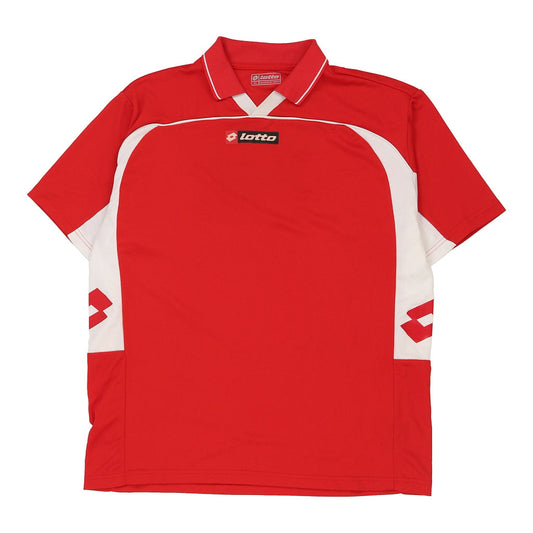 Vintage red Lotto Football Shirt - mens x-large