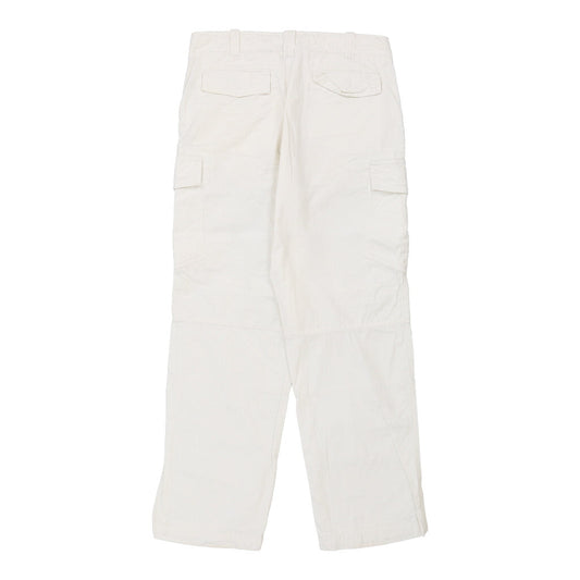 Vintage Napapijri Cargo Trousers - 32W 29L White Cotton