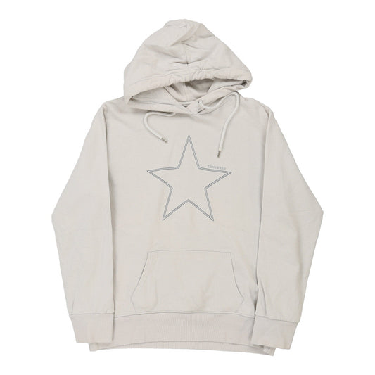 Vintage white Converse Hoodie - mens x-large